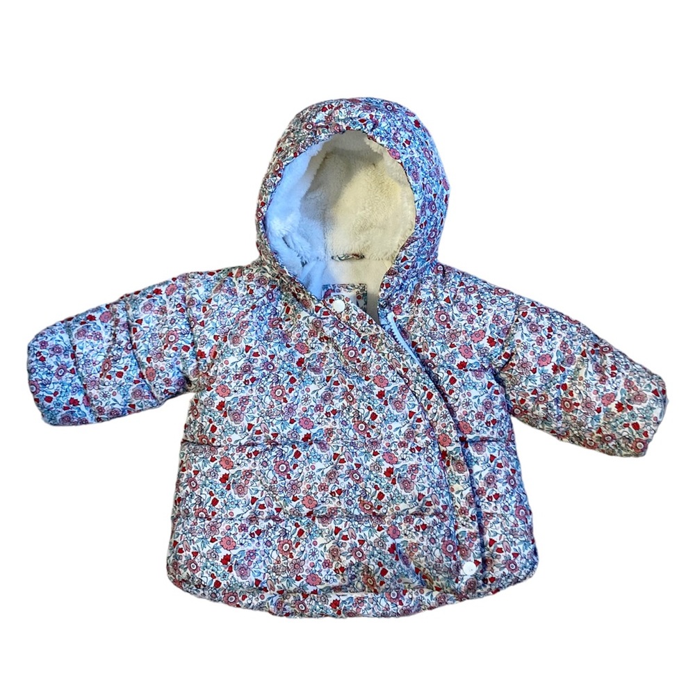 6-12M GAP Floral Print Puffer Jacket